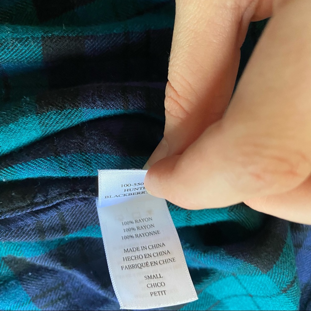 Rails plaid button down top size small - Picture 2 of 5